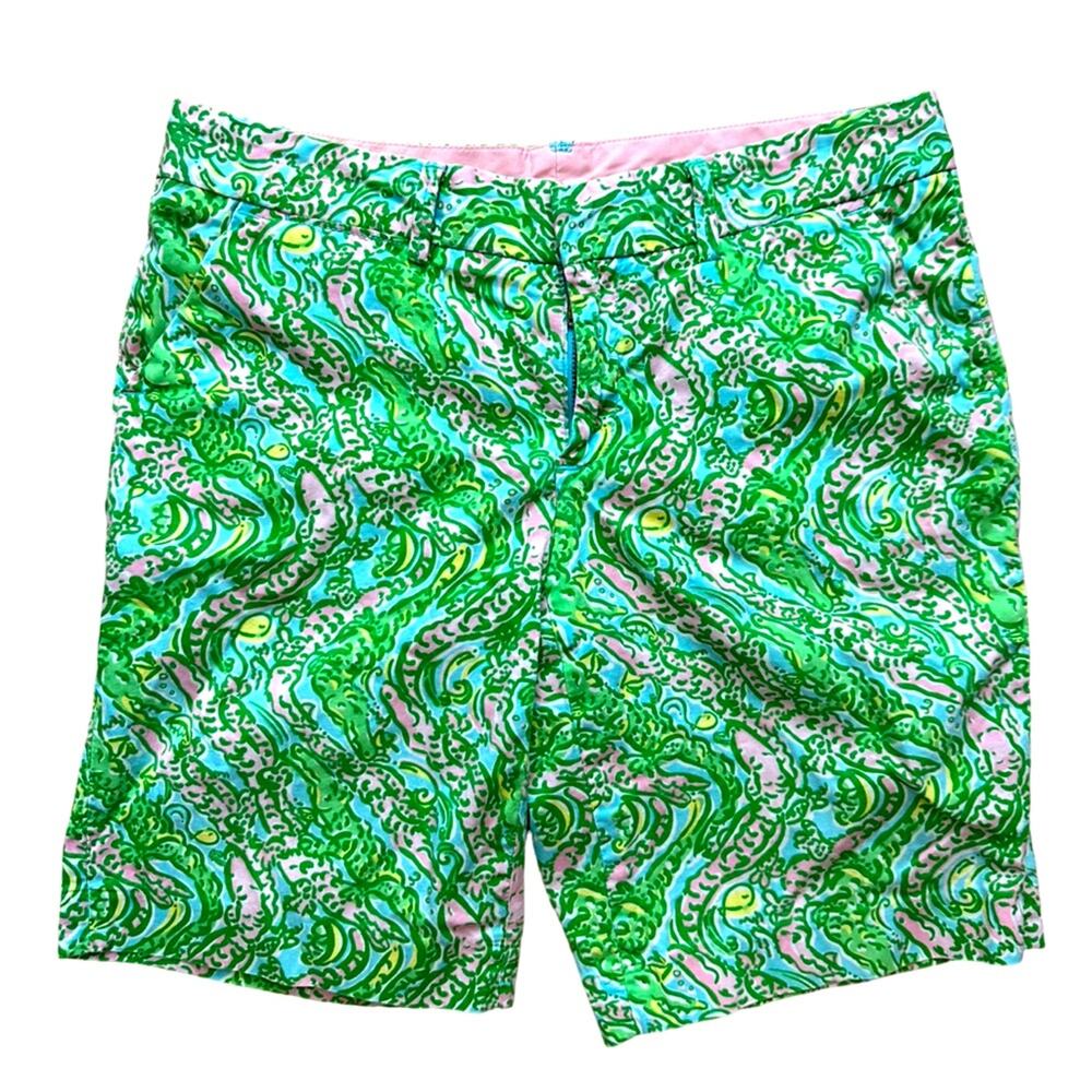 Lilly Pulitzer Avenue Short Alligator Print Size 0